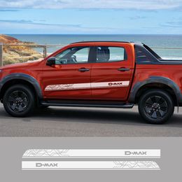 Pick -updeur zijkantstrepen stickers voor isuzu dmax d max truck body vinyl aangepaste decor cover auto stickers auto tuning accessoires