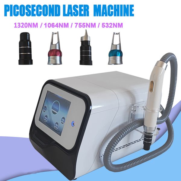 Pico Laser Tattoo Remover Black Face Doll ND Yag Laser Machine Q Switched Picosecond Laser Tattoo Spot Pigment Removal Eyebrow Washing Skin Care Equipment