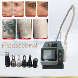 Machine de retrait de tatouage des sourcils laser picoseconde 6 pointes Q interrupteur pigmentation laser Freckle Treat