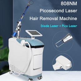 Machine laser picoseconde Q Switched Nd Yag Pico Laser Détatouage Pigment Traitement des cicatrices d'acné 808 Diode Laser Épilateur indolore