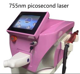 free shipping picosecond laser Skin Whitening Laser Picosecond Picolaser All Color Tattoo Removal Equipment With Four Lens Factory Selling