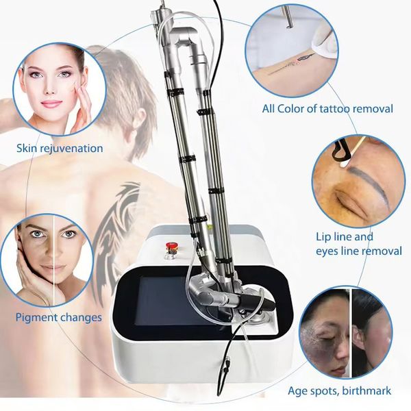 Élimination du tatouage laser picoseconde Retrait Eyline Repoval Pico Machine laser Traitement Dark Treat Pigmentation Traitement de la peau