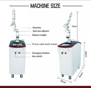 Machine de retrait de tatouage au laser picoseconde Nd Yag Peel Pigment de carbone Tattoo Remove Device Prix usine