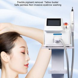 Macchina per la rimozione dei tatuaggi laser a picosecondi Q Switch Nd Yag Dispositivo per la rimozione dei tatuaggi blu ad alta potenza e attrezzatura per la bellezza della pigmentazione