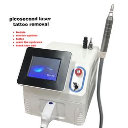 Máquinas de eliminación de tatuajes con láser de picosegundo Picolaser Máquina de picosegundo Picosur Laser White Portable One Handles Sin dolor 1064nm 532nm