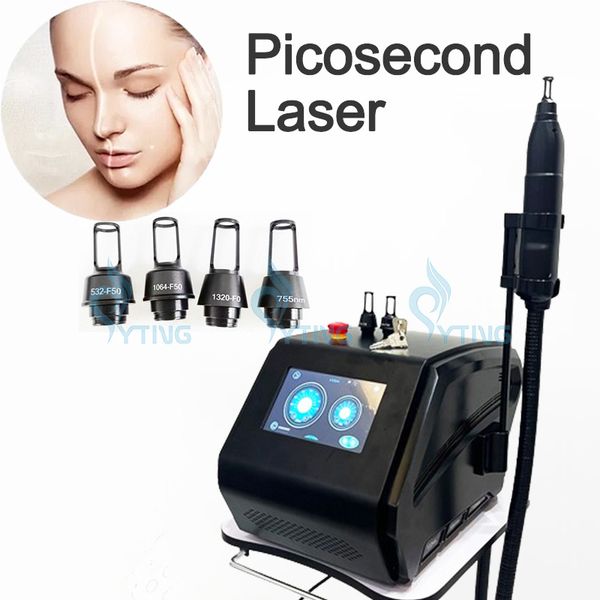 PicoseCond ND YAG Laser Machine Tatouage Tatouage Laser Eyline Freckle Birthmark Remover Pigmentation Traitement Q Salon commuté Utiliser Pico Second