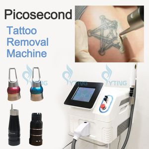 Picosecond Q Switch Nd Yag Laser Tattoo Removal Machine Pico Laser Skin Rejuvenation 532 755 1064 1320 Pigment Freckle Spot Remover for Beauty Salon