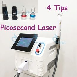 Picoseconde Q-Switch Tattoo Repoval Machine Pigmentation Traitement de carbone Péléling Yag Laser peau Retournation Picolaser Anti-âge