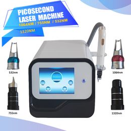 Picotech Q Switch Pico Laser Machine de détatouage 4 longueurs d'onde Laser ND Yag Supprimer le dispositif laser picoseconde pour pigments de taches de naissance