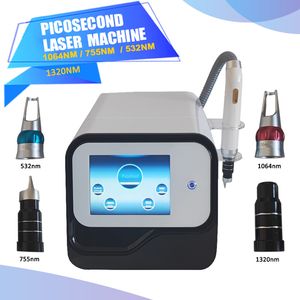 Picotech Q Switch Pico Laser Tattoo Removal Machine 4 golflengten ND Yag Laser Verwijder moedervlek Pigment Wenkbrauw Picosecond Laserapparaat