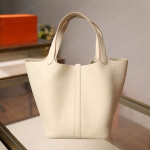Picotin Lock Localiers Bucket Womens Tote Classic Designer Brand Premium Togo Leather Capacité de mode Mémordiale avec un sac de luxe Gift Packaging Original