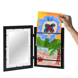 Marcos de imágenes Arte Arte Magnético Frente abierto Frametorio para niños para carteles Po Dibujo Pinturas Pantallas Decoración del hogar 230425
