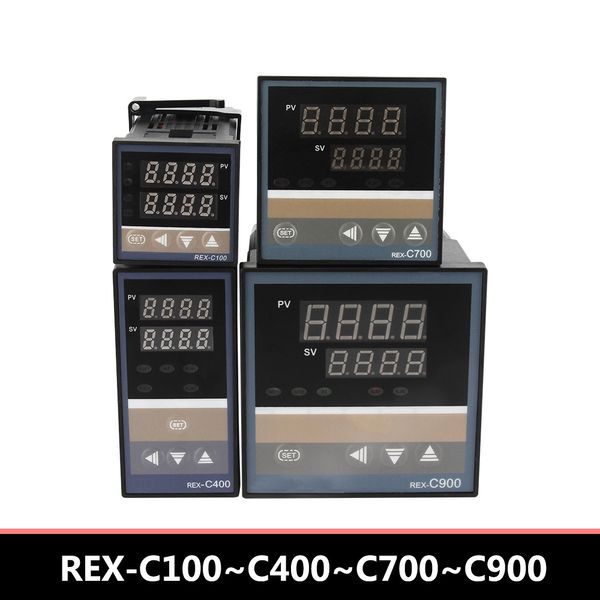 PID RKC Digital inteligente Controlador de temperatura industrial 220V Rex-C100-C400-C700-C900 Termostato Salida de retransmisión SSR