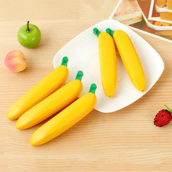 Pièce de papeterie banane mignonne Kawaii, stylo à bille créatif, fournitures scolaires et de bureau, jolis stylos amusants pour écrire