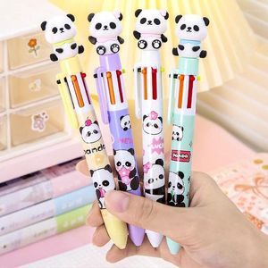 Pièces de la pièce Lytwtw Ballpoint Pen Press Cartoon Panda Multicolor 6 en 1 Couleurs PAPELERI