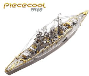 Piecool 3D Metal Puzzle Boats Modellen Nagato Class Battleship Diy Laser Cutting Puzzles Jigsaw Model voor volwassen kinderen Toys Y2004218084858