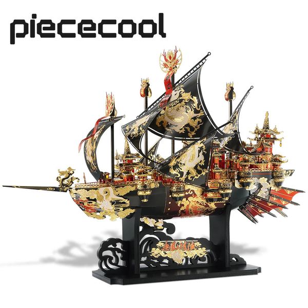 Piececool – Puzzle 3D en métal, kit de modèles de bateau céleste, jouet pour adultes, Collection 240104