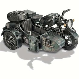 Piececool Puzzles 3D pour adultes, moto avec side-car, kits de construction de modèles en métal pour passer du temps en famille, assemblage de voitures latérales, arts et travaux manuels, meilleur cadeau d'anniversaire