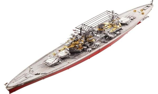 Piestool Figure Toy HMS Prince of Wales Boat Boat Laser Coute Jigsaw 3d Metal Puzzle Model Nano Puzzle Toys for Children Y2004216812585