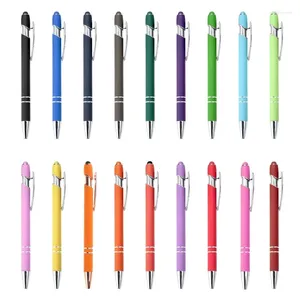 Piezas bolígrafo 2-en-1 bolígrafo con punta negra retráctil Escribir sin problemas con bolígrafos de regalo de negocios