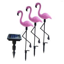 Pièces Flamingo Paysage Lumière Robuste LED Lumières Pieu Énergie Solaire Étanche Pour Mariage Jardin Pelouse En Plein Air