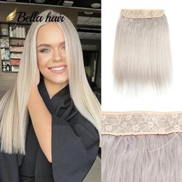 Extensions de cheveux Hola, vrais cheveux humains, 140 grammes, fil de poisson, anneau en silicone, sur nouvelle trame de cheveux Hola Hair Flip, Bella Hair Julienchina