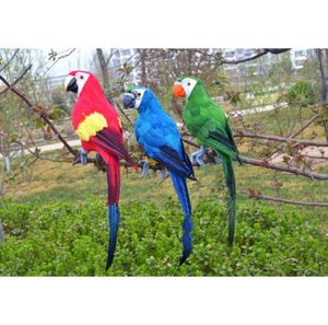 Pièces multicolores faux perroquet à plumes à plumes de bureau décorations de jardin décorations de jardin8496437