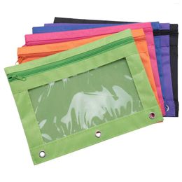 Stukken ring binder potloodzak 3-ring ritssluitingen (6 kleuren)