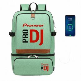 Pieer Pro Dj Sac à dos pour ordinateur portable Compartiment USB Sacs à dos étanches Sacs isothermes Randonnée en plein air Sac à lunch isolé thermique p4BF #