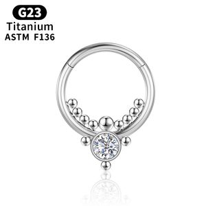 Piercing Kraakbeen Industriële Tragus Neusringen Titanium Septum voor Vrouwen Helix G23 Titanium Lichaam Sieraden Meisje Gift Oorbellen