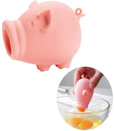 Pig Egg Yolk séparateur Silicone Oeuf Diviseurs Tool Animal Animal Kitchen Baking Gadgets9438473