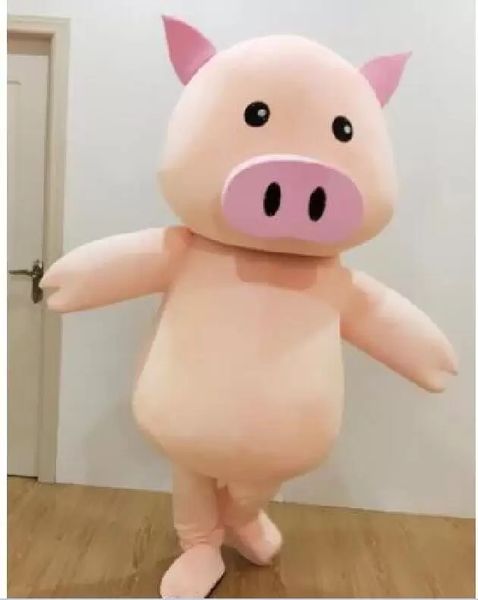 Mascotte de cochon adulte mignon nez rose déguisement costumes costumes de fête de dessin animé taille adulte