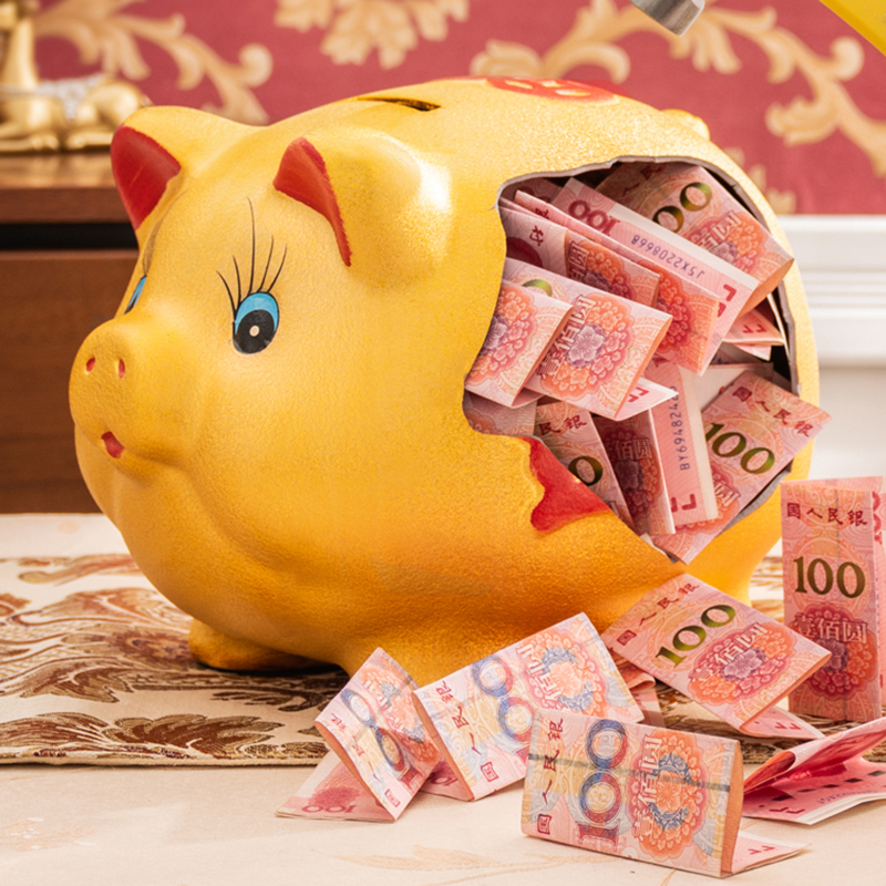 Świnia świnka oszczędzająca Secret Duży salon Śliczna ceramiczna ukryta bezpieczna moneta Money Box Kawaii Paper Money Alcancia Decor Home