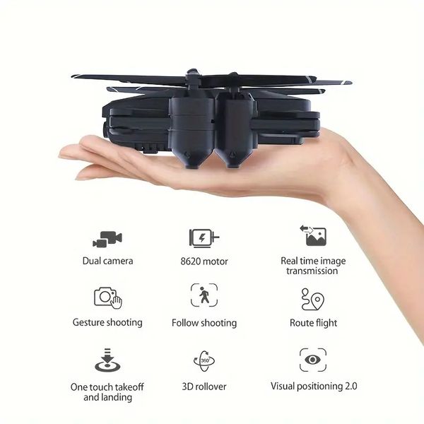 PiHOT P30Plus Drone avec caméra 1080P, WiFi FPV Camera Drone 2.4G RC Drone Quadcopter, Prise/Désactivation d'une Touche, Maintien d'Altitude, Flip 3D Cadeau de Noël Halloween Thanksgiving