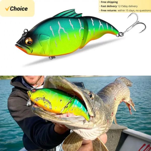 Pêche au brochet Vatalion 115mm appât articulé vibrant leurre de basse Leurre 4143g flottant Megabass 115F Leurre 240327