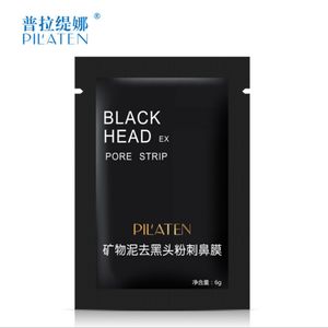 PILATEN Masque noir d'aspiration Masque de soin du visage Nettoyage Bande de pores de style déchirant Nettoyage en profondeur Nez Acné Masque facial pour points noirs Supprimer la tête noire