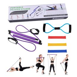 Pilates Oefenweerstand Band, Yoga Bar Reformer Kit, Stick Fitness Bar, Home Gym Totaal Body Workout H1026
