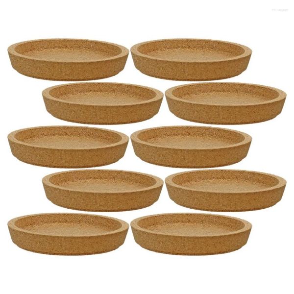 Oreiller 10pcs Round Cork Drink tasse de café Coffee Coasters Mat de thé pour table