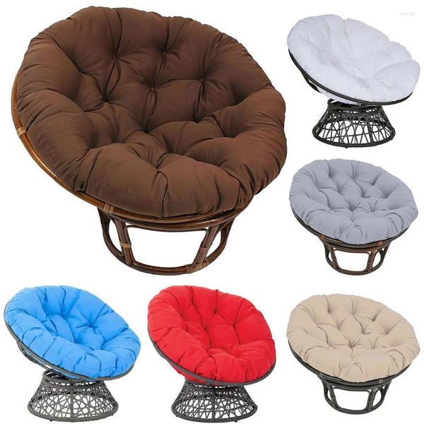 Almohada 120 cm Silla colgante redonda Asiento Cómodo Grueso Estera suave Radar Columpio Nido Cuna