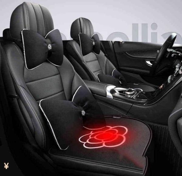 Oreiller 12V Couvre d'auto chauffée chauffage chauffage des voitures électriques Protéger le coussin de tapis Keep Warm Universal dans l'hiver Auto Interior V5353665