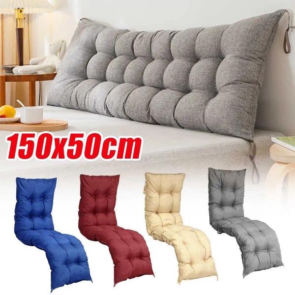 Almohada 138x48x6cm Backrest Rocking Garden Bench Home Bench Anti -Slip Asiento Decoración de asiento