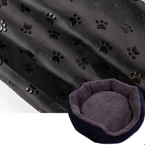 Kussen 1m*1,5 m zwarte niet -slip stof pvc honden poot druppel plastic stoffen bekleding stoffen voor kussen sofa kussen kussen diy naaien