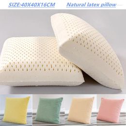Almohada 1pc 40 16 cm de látex natural de látex. Protección contra la parte posterior de la parte posterior de la cubierta de maternidad para dormir para dormir