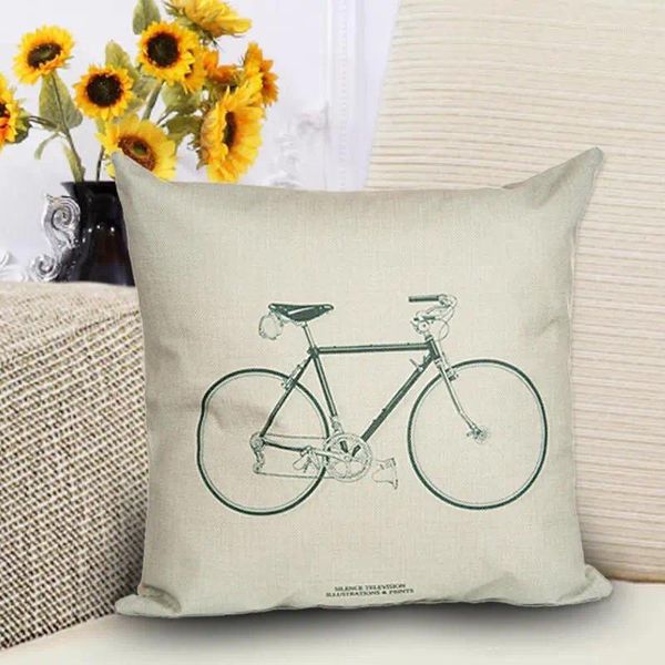 Oreiller 1 pièce, couverture décorative de Style européen, pour vélos, Cages à oiseaux, motif imprimé sans remplissage, décor carré 45x45xm OU 018