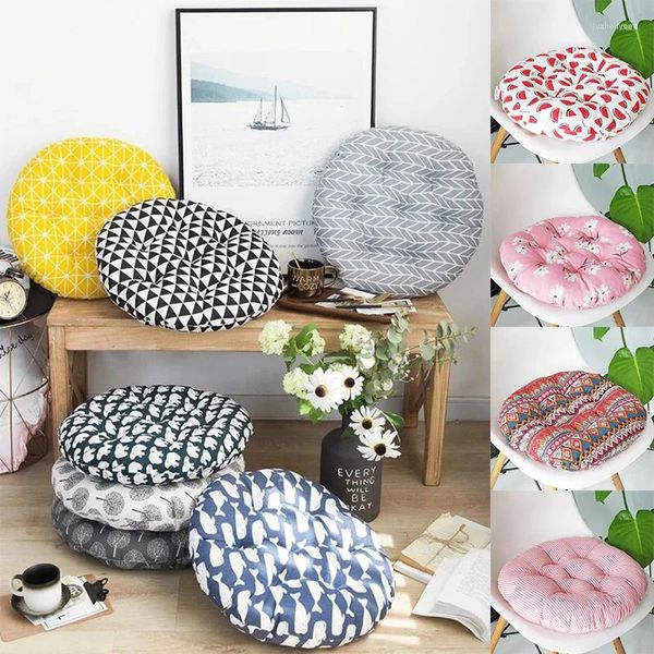 Almohada 1pc redonda 40x40 45x45 50x50 silla de oficina sofá tatami decoración circular asiento s al por mayor
