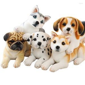 Kussen 1 stks 32 cm schattige simulatie gardon puppy pluche baby speelgoed levensechte hond indoor huisdieren kinderen geschenken huizendecoratie