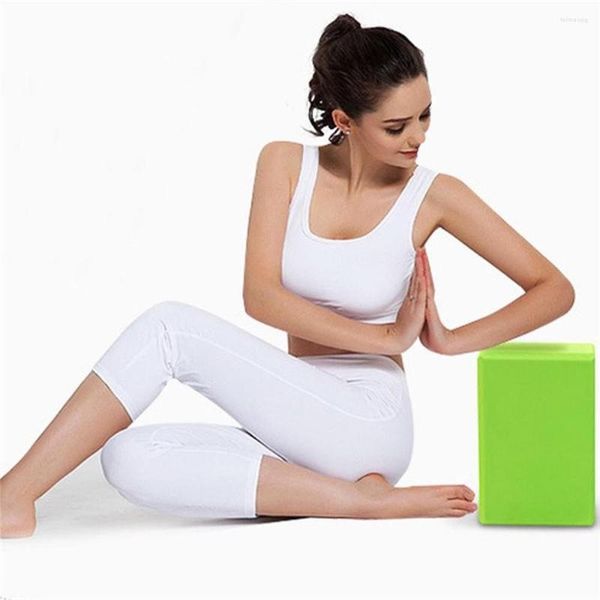 Almohada 1pcs bloques de gimnasio Ejercicio de entrenamiento de ladrillo Herramienta de acondicionamiento físico Fitness Bolster Formación del cuerpo del estiramiento