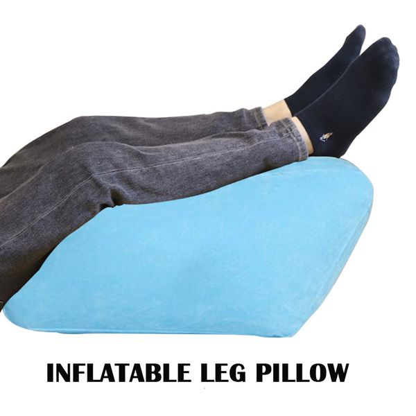 Almohada 1 Uds cuña de elevación inflable espuma viscoelástica pierna elevador de pies almohada de apoyo cojín masaje apoyo almohada corporal para embarazadas 230211