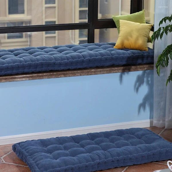 Almohada 1 unids asiento de banco al aire libre jardín color sólido suave grueso impermeable silla de columpio reemplazo pad decoración del hogar