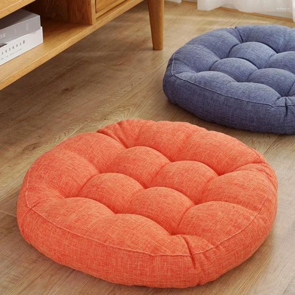 Oreiller 1pcs épaissir rond futon hassock siège tatami matelas pouf literie assis décor à la maison